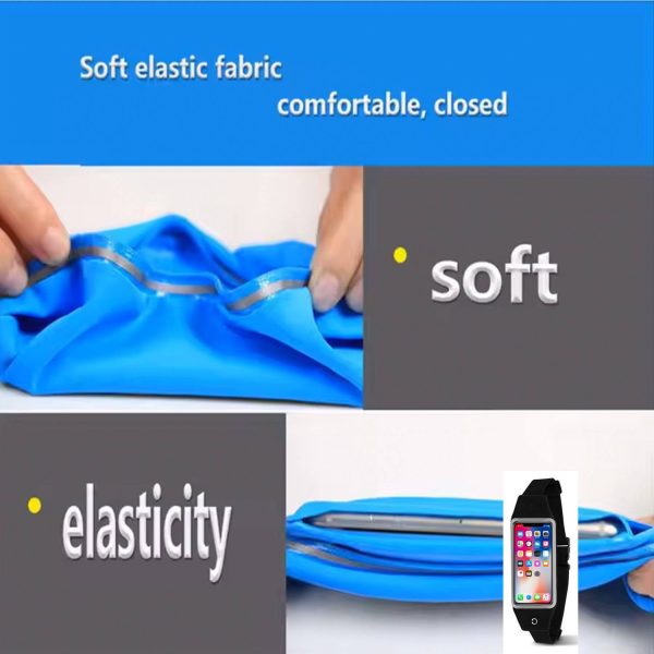 Waterproof Sport Waist Bag – Touchscreen-Compatible Design