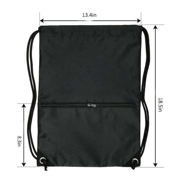 Durable Polyester Drawstring Gym Bag– Swim & Basketball