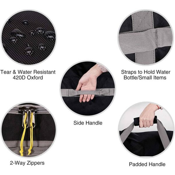 120L Foldable Large Capacity Duffle Bag w/ Wheels