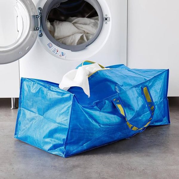 76L Durable PP Woven Zippered Storage Bag for Household