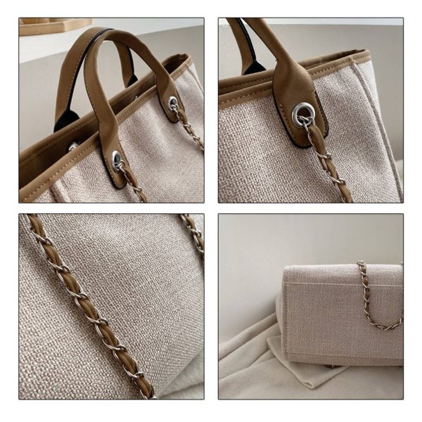 Women Canvas Satchel Shoulder Handbag