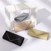 Women's Envelope Clutch Bag with Detachable Chain
