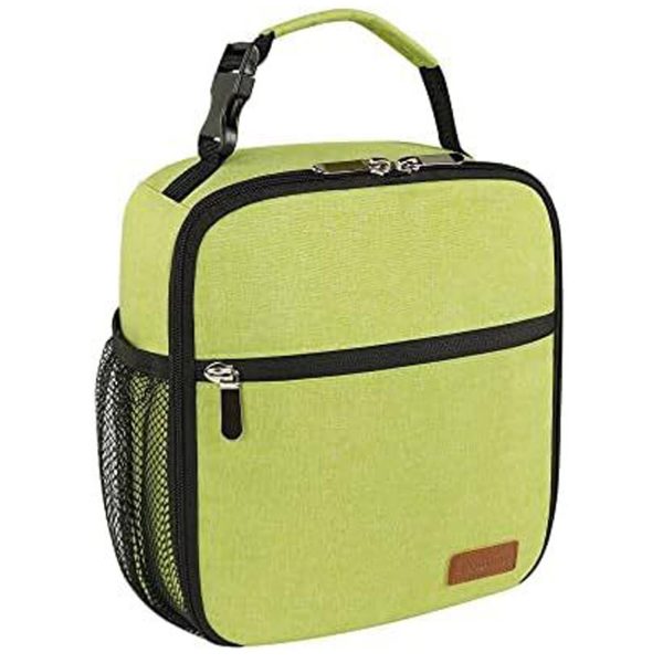 6 Can Oxford Insulated Lunch Cooler Bag w/ Zipper Pocket