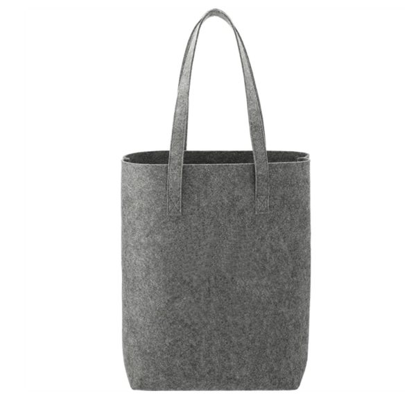 Custom Reusable Felt Tote Bag for Grocery Shopping w/ Handle