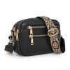 PU Leather Waterproof Crossbody Bags w/ Adjustable Strap