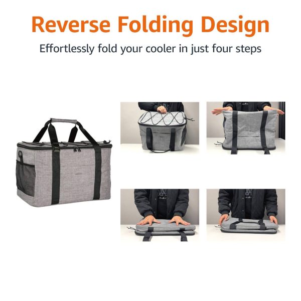 40L Thick Oxford Cooler Bag for Outdoor Picnic & Travel