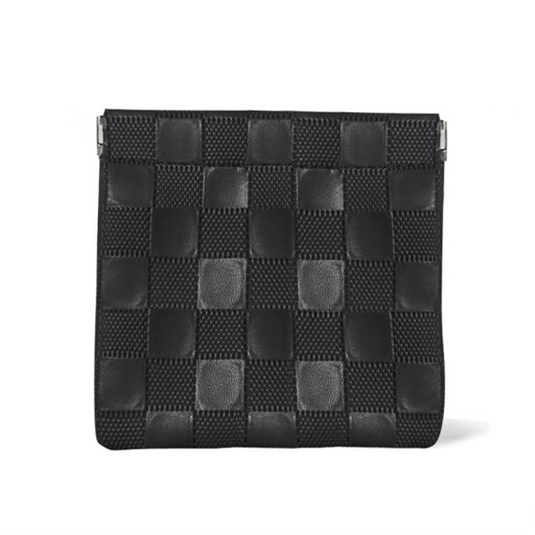 Travel Mini PU Makeup Bag with Snap Closure & Nylon Lining