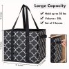 30L Waterproof Foldable Non Woven Grocery Bag for Shopping