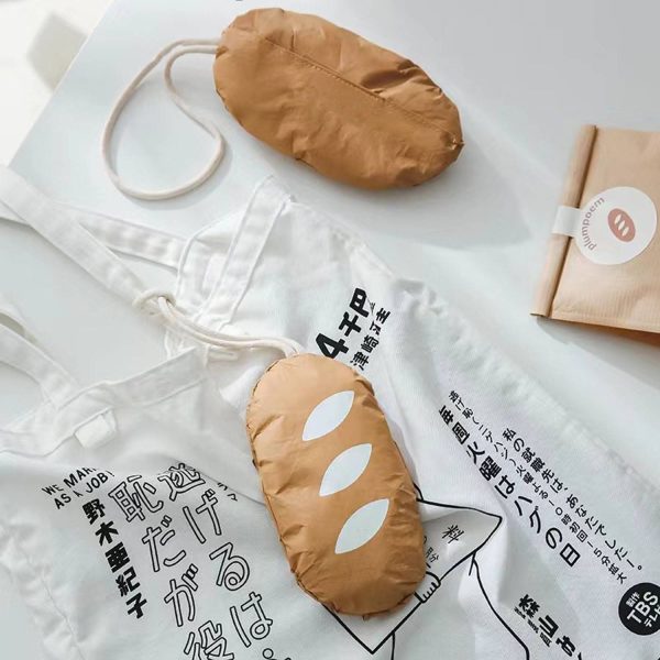 Eco Paper Foldable Bread Shaped Shopping Bag