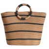 15L Large Straw Woven Tote Bag Beach & Commuter Handbag