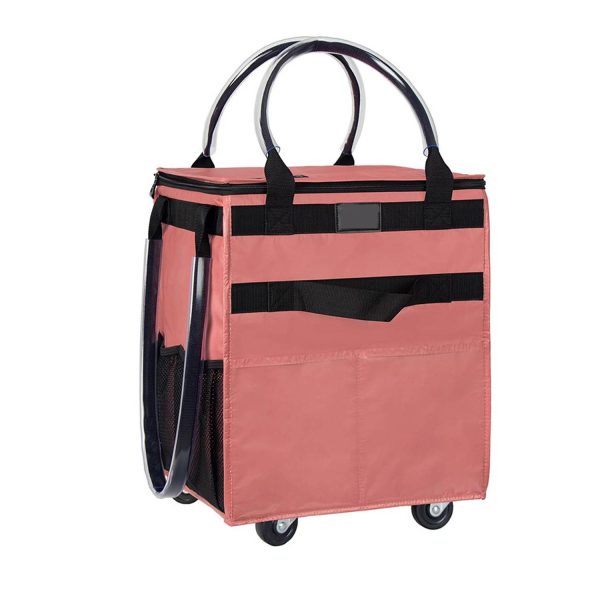Reusable Wheeled Grocery Shopping Bag w/ Handle