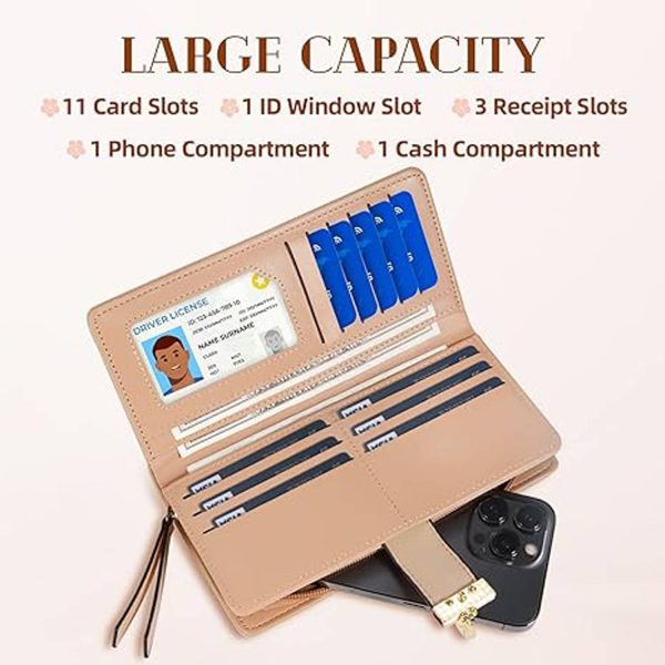 Trendy Korean Leaf Pattern Zipper Clasp Handbag Wallet