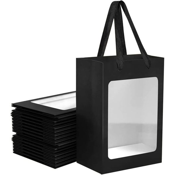 Eco Friendly Paper Bags w/ Clear Window for Flowers Gifts