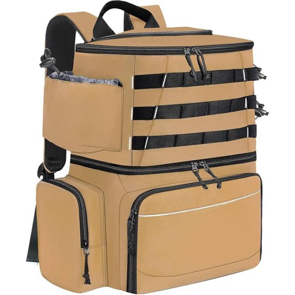 26L Waterproof Fishing Backpack w/ Cooler Compartment