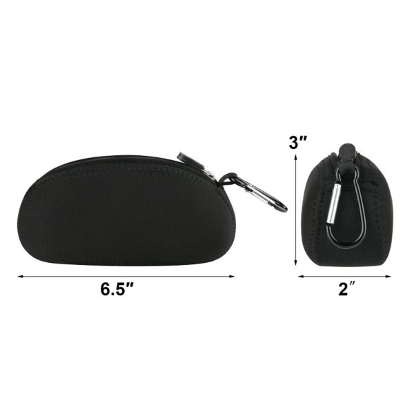 Compact Neoprene Travel Bag w/ Carabiner Clip
