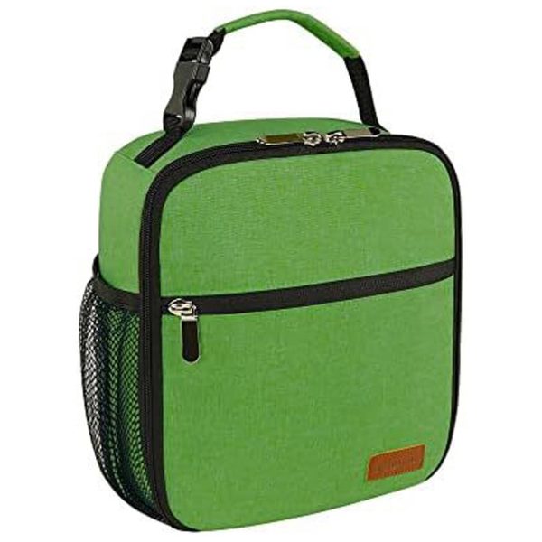 6 Can Oxford Insulated Lunch Cooler Bag w/ Zipper Pocket