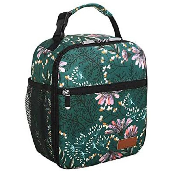 6 Can Oxford Insulated Lunch Cooler Bag w/ Zipper Pocket