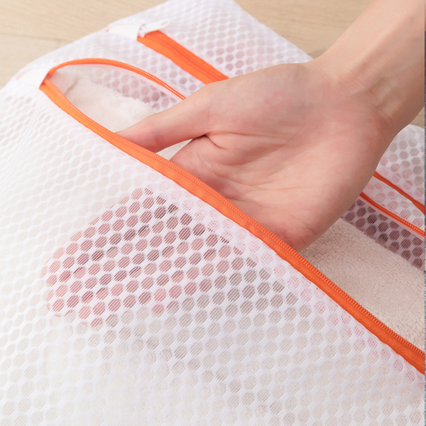 Polyester Mesh Laundry Bag w/ Double Zipper