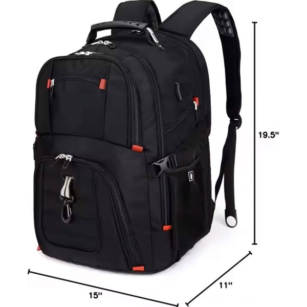 50L PVC Large Capacity Travel Backpack w/ USB Port