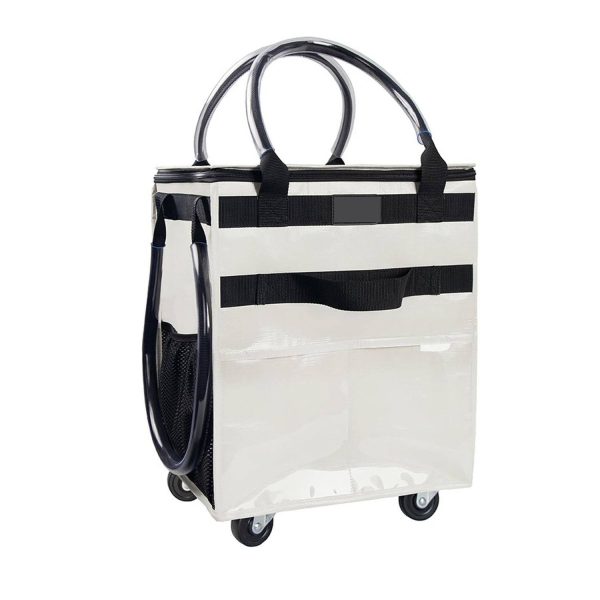 Reusable Wheeled Grocery Shopping Bag w/ Handle