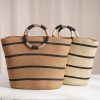 15L Large Straw Woven Tote Bag Beach & Commuter Handbag