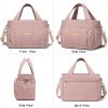 Multi-Pocket Oxford Insulated Cooler Lunch Bag w/ Handle