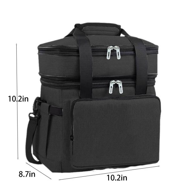 18L Oxford Insulated Lunch Cooler Bag for Outdoor Picnic