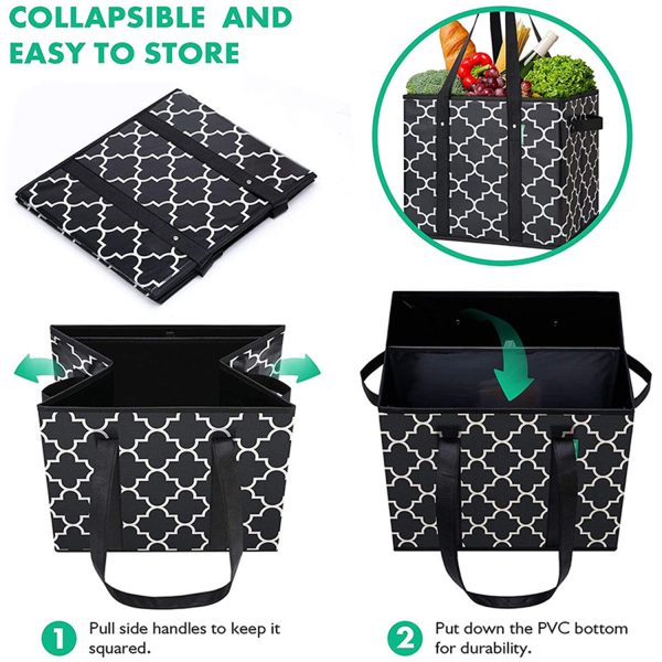 30L Waterproof Foldable Non Woven Grocery Bag for Shopping