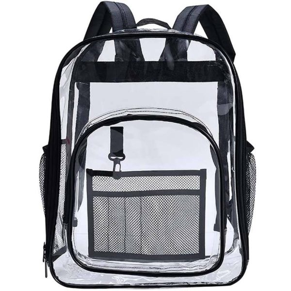 Heavy Duty PVC Transparent Clear Backpack for Stadium And School