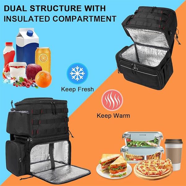 26L Waterproof Fishing Backpack w/ Cooler Compartment