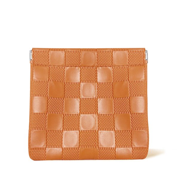 Travel Mini PU Makeup Bag with Snap Closure & Nylon Lining