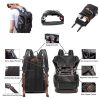 Vintage PU Leather Backpack for Men