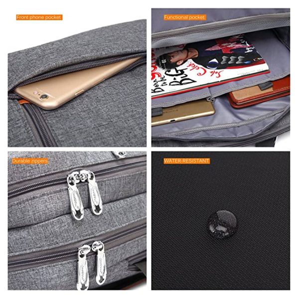 Convertible Laptop Messenger Shoulder Bag