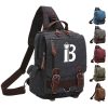 Large Capacity Canvas Crossbody Backpack for Business Travel