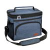 8L Oxford Insulated Cooler Lunch Bag w/ Adjustable Strap