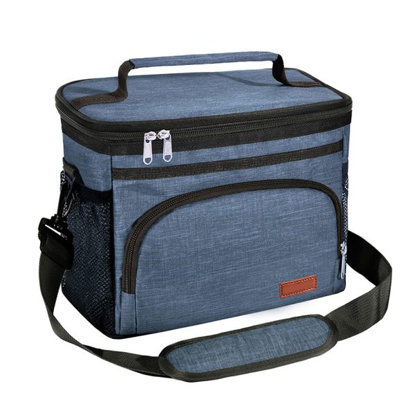 8L Oxford Insulated Cooler Lunch Bag w/ Adjustable Strap