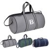 Lightweight Round-Shaped Canvas Gym Travel Bag w/ Strap