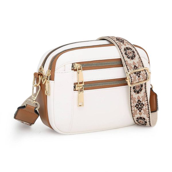 PU Leather Waterproof Crossbody Bags w/ Adjustable Strap