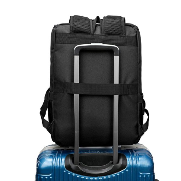 Vintage Oxford Computer Backpack w/ USB Port for Business