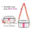 Waterproof Striped Neoprene Crossbody Bag for Travel
