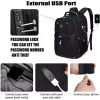 50L PVC Large Capacity Travel Backpack w/ USB Port