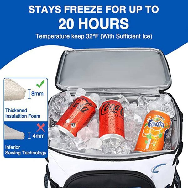 22L Oxford Fabric Insulated Camping Cooler Backpack