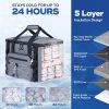 22L Waterproof Oxford Insulated Cooler Lunch Bag w/ Handle