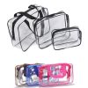 3 Pcs Set PVC Cosmetics Bags