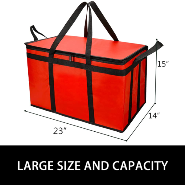 77L Insulated Non-Woven Food Delivery Bag w/ Custom Logo