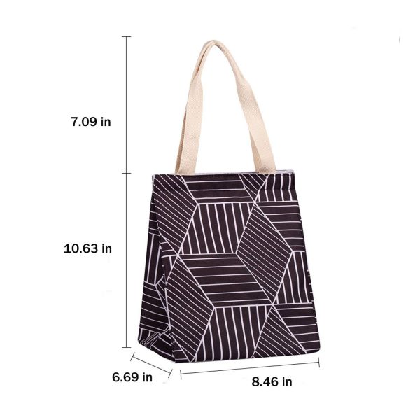 Portable Waterproof Insulated Lunch Bag with Large Capacity