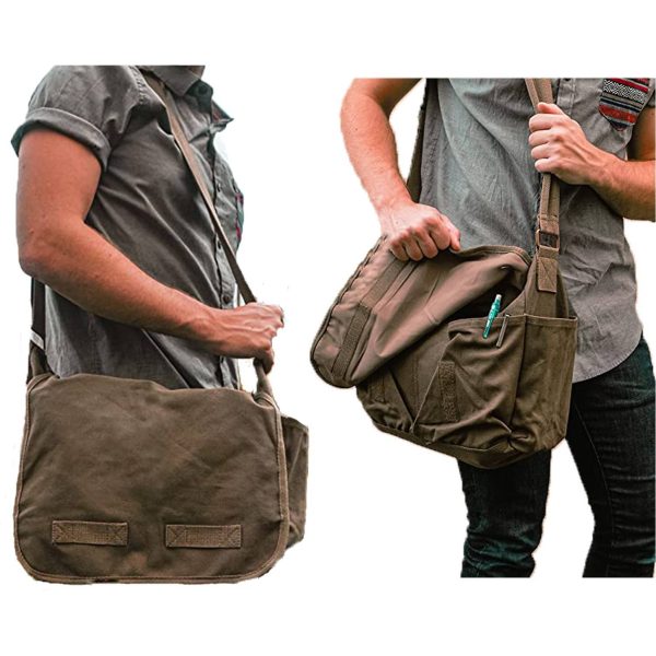 Vintage Canvas Satchel Messenger Bag