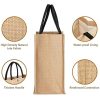 Spacious Linen Cotton Beach Tote Bag w/ Wallet