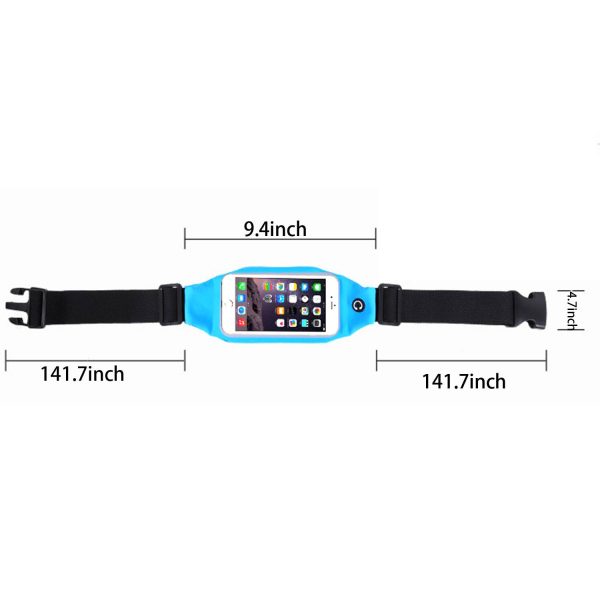 Waterproof Sport Waist Bag – Touchscreen-Compatible Design