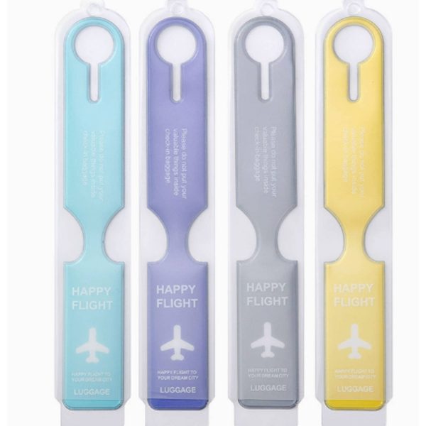 Durable PVC Luggage Tags Suitcase Label for Travel